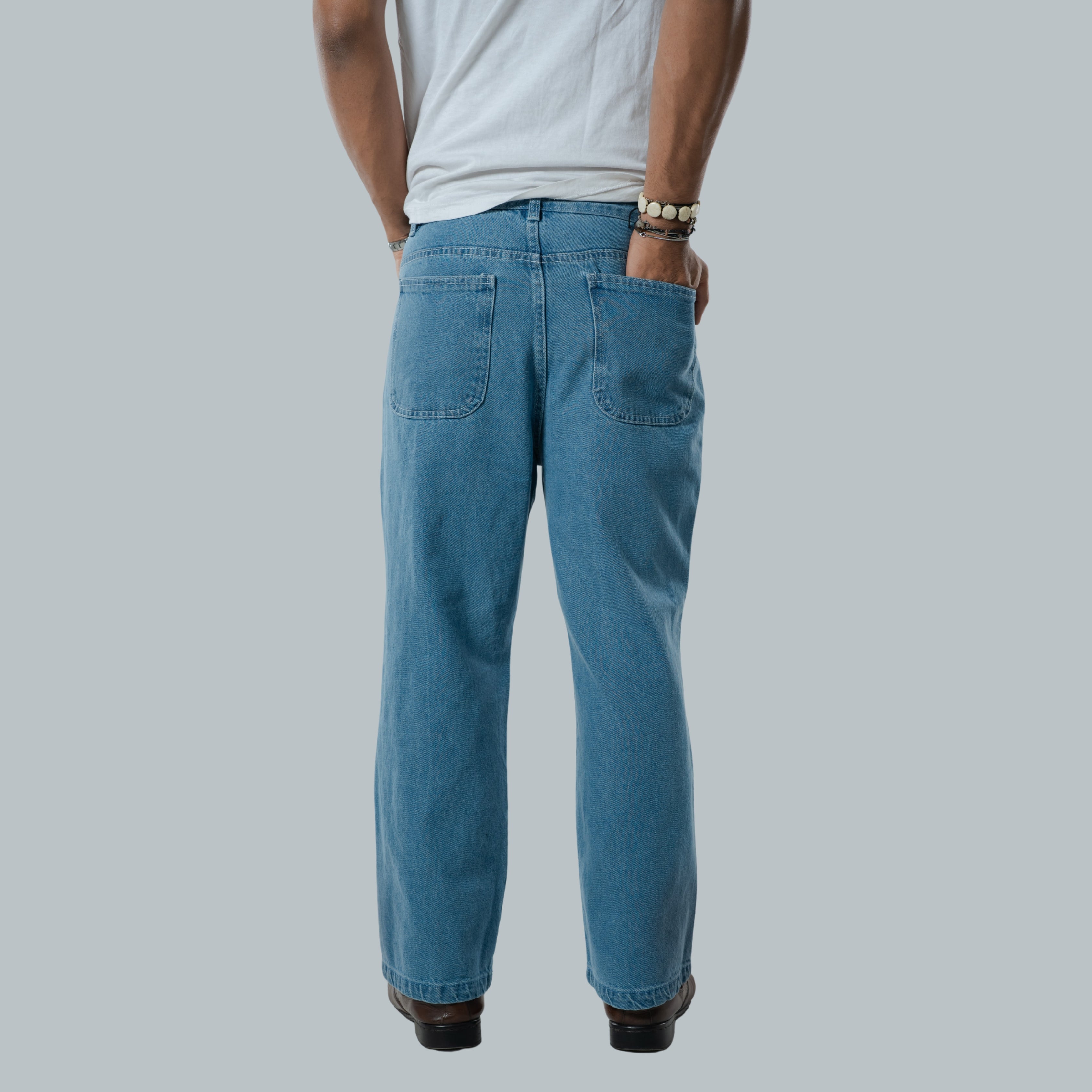Blue Jay | Patch Panel Straight Cut Denim(unisex)