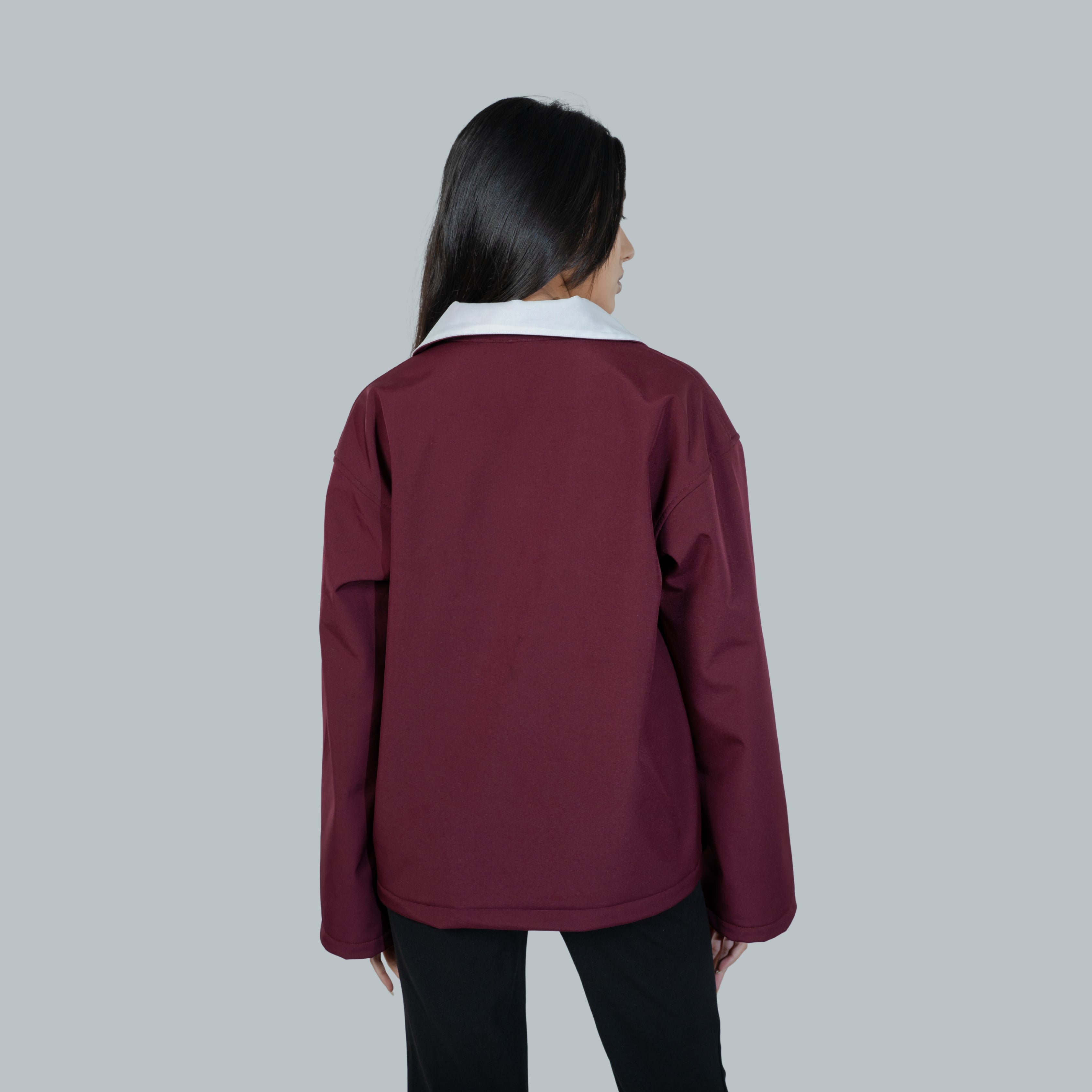 Crimson | Duo Tone Drape Shirt