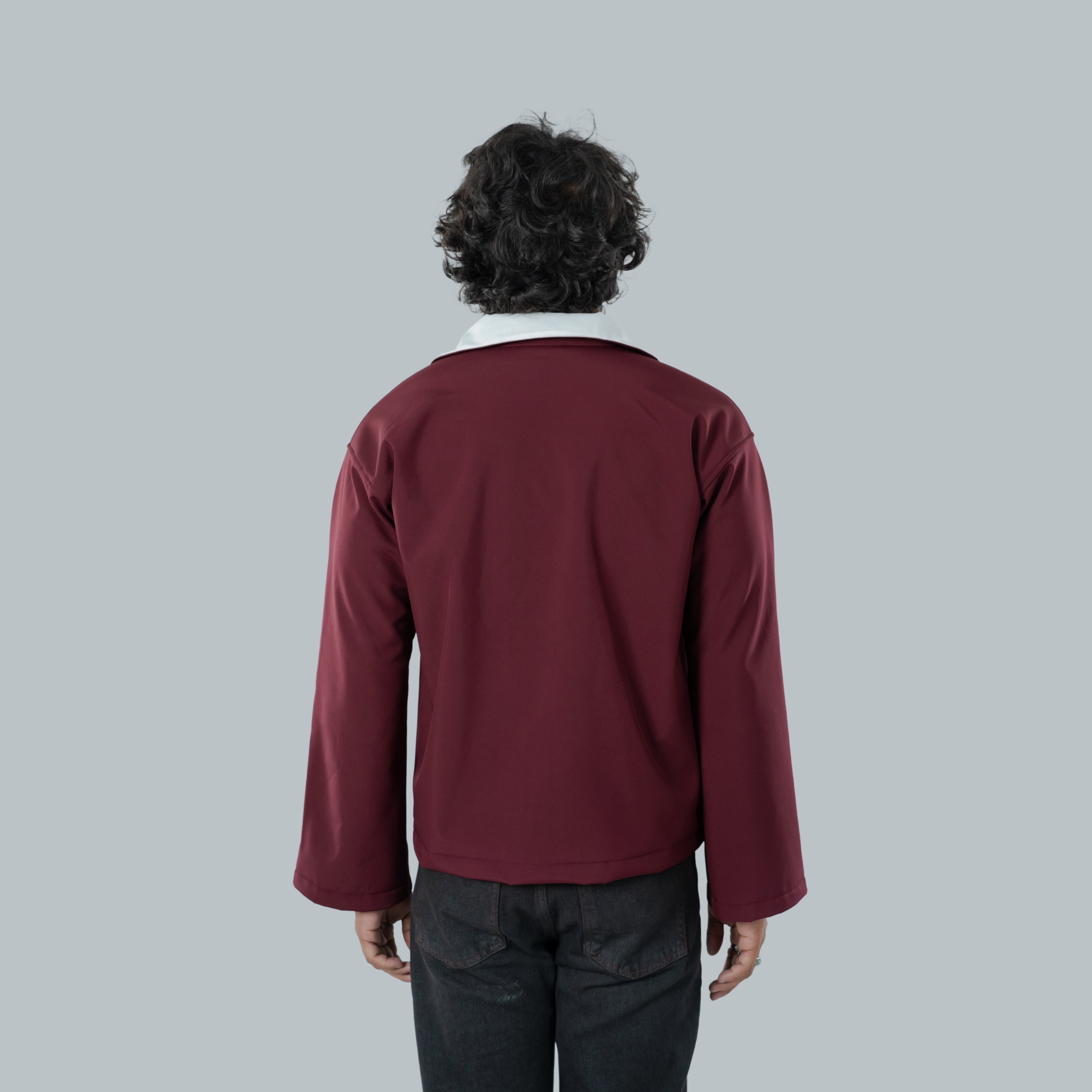 Crimson | Duo Tone Drape Shirt