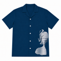 Blue Cuban Collar Shirt