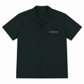 Bottle Green Cuban Drop Shoulder Shirt