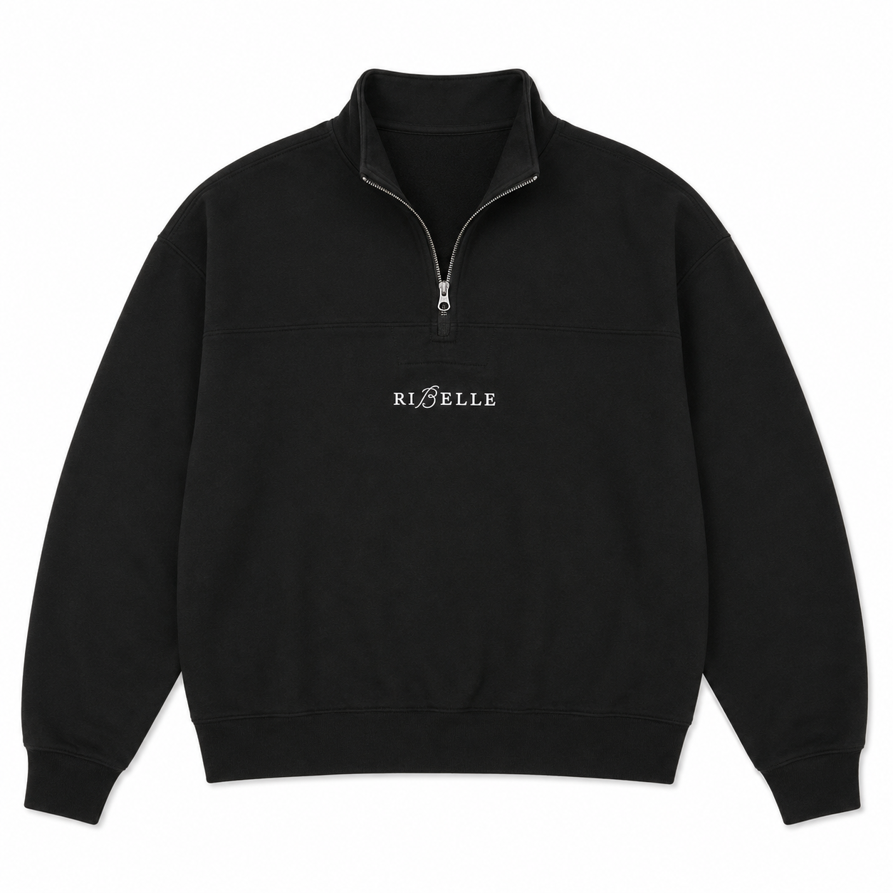 Black Half Zip Sweater