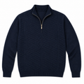 Navy Blue Half Zip Sweater