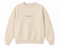 Ivory Sweatshirt With Cherry Blossom Print