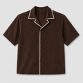 Mocha | Camp Collar Half Sleeve Shirt