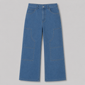 Blue Jay | Patch Panel Straight Cut Denim(unisex)