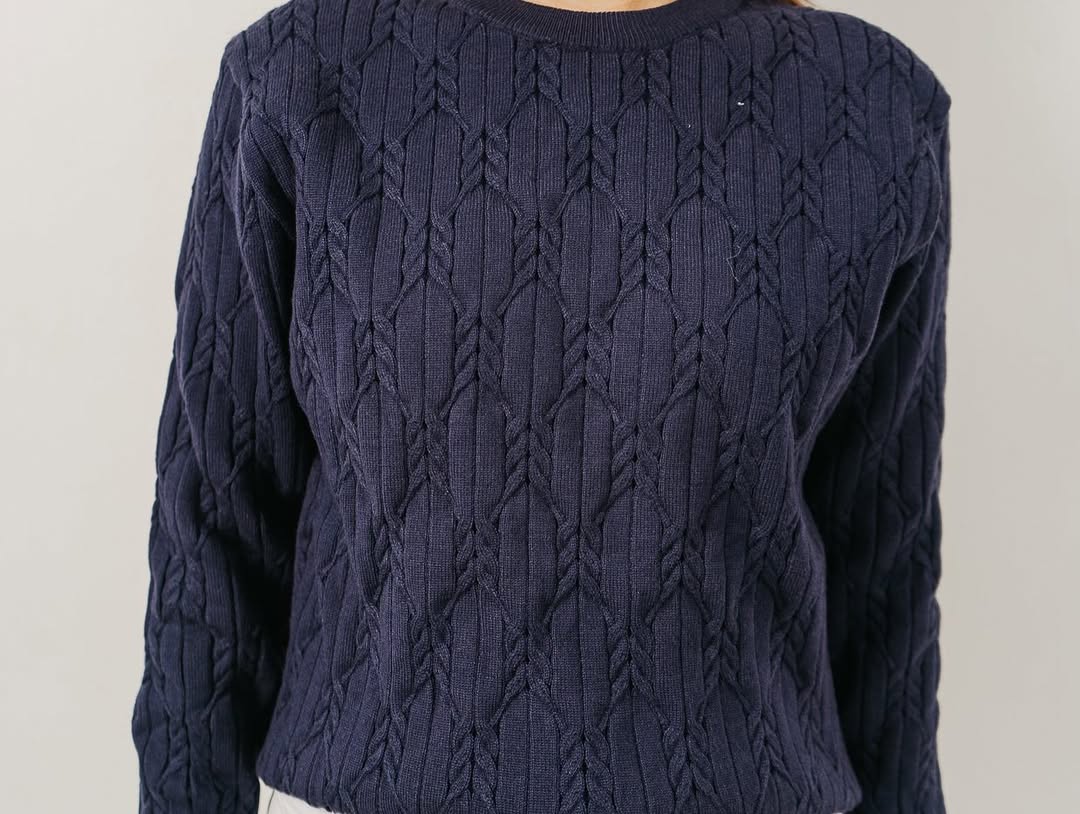Navy Blue Full Sleeve Sweater